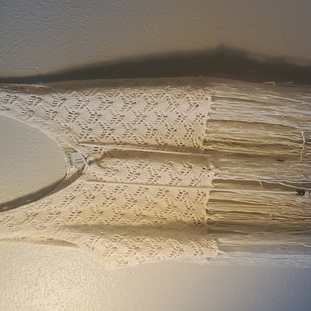 Medium beige blouse.